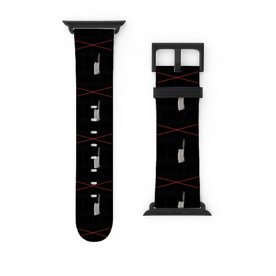 I Love My Wife Knife Watch Bands For Apple Watch