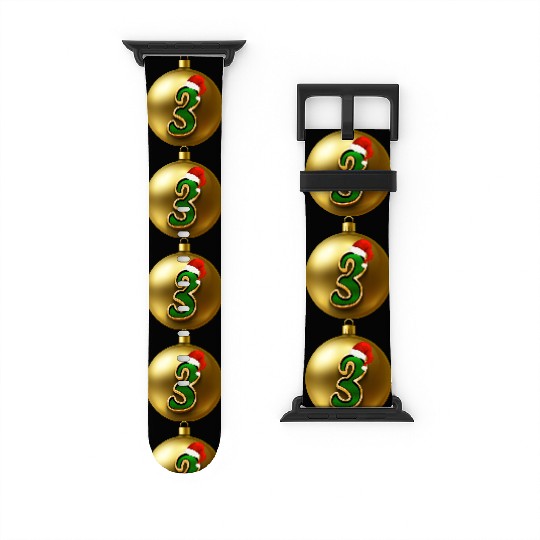3rd Xmas Party - Age Number Three Years Watch Bands For Apple Watch