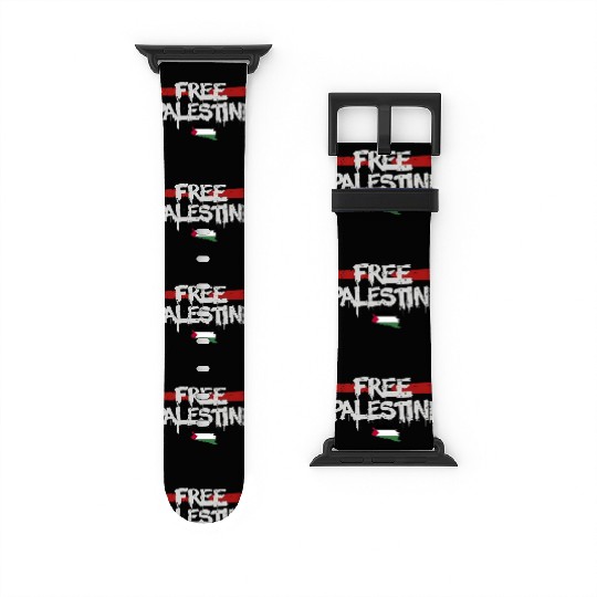 graffiti free palestine Watch Bands For Apple Watch