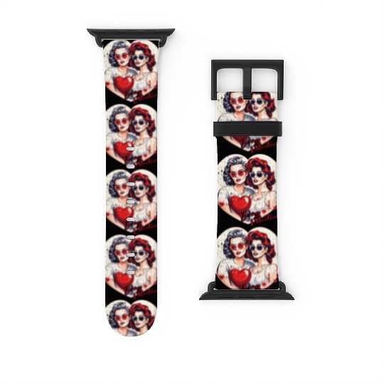 Valentines Day Outfit For Her And Her in love Watch Bands For Apple Watch