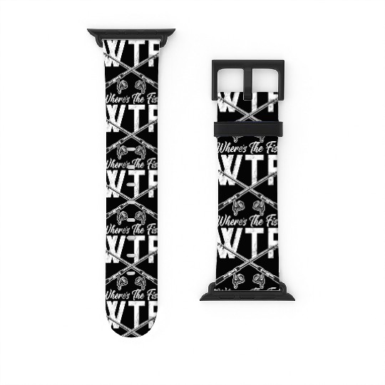 WTF Wheres The Fish Catfish Catfishing Angler Watch Bands For Apple Watch