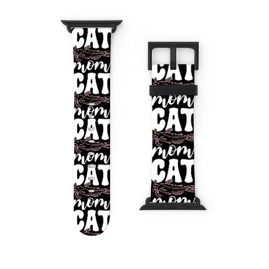 Cat Mom Catfish Catfishing Angler Noodler Watch Bands For Apple Watch