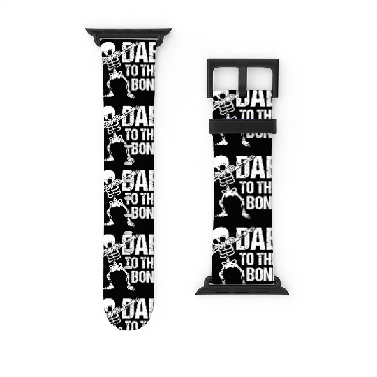 Dab To The Bone Dancing Skeleton Halloween Watch Bands For Apple Watch