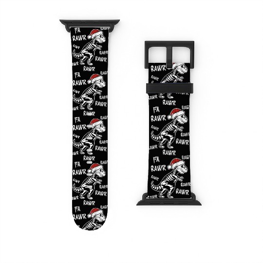 Fa Rawr Rawr Funny T-Rex Dinosaur Christmas Meme Watch Bands For Apple Watch