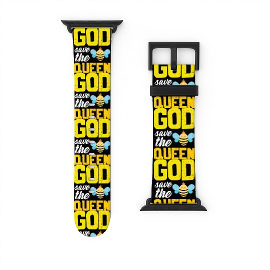 Earth Quote God Save The Queen Bee Watch Bands For Apple Watch