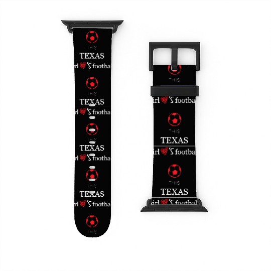 This girl texas football Watch Bands For Apple Watch