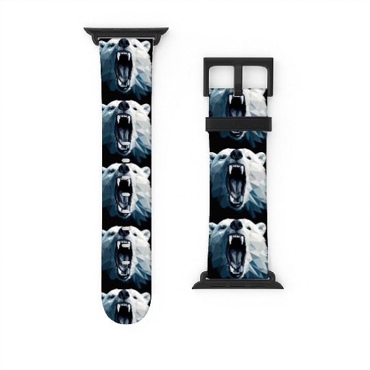 Geometric Style Polar Bear Watch Bands For Apple Watch