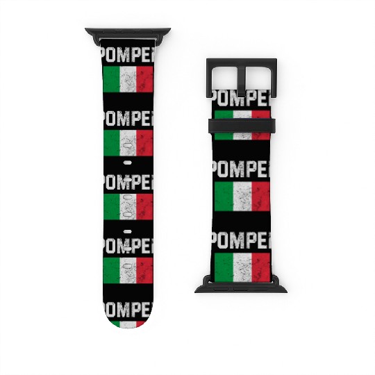 Pompeii Flag Italy Geology Watch Bands For Apple Watch