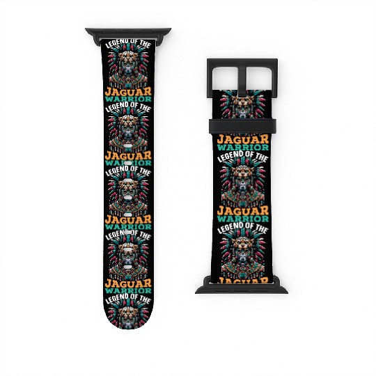 Aztec Jaguar Warrior Aztec Culture Indigenous Watch Bands For Apple Watch