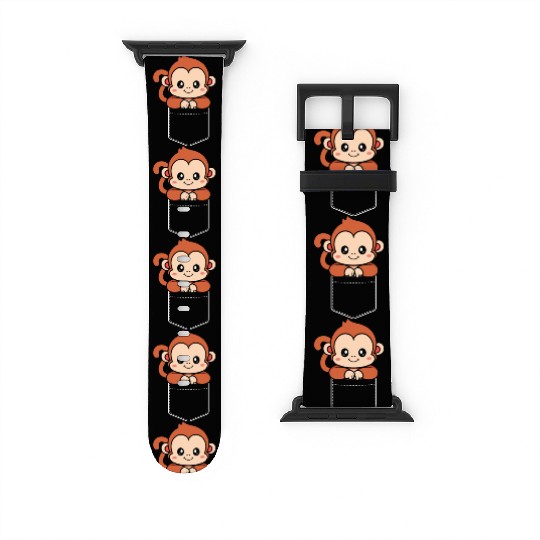 Monkey in a Pocket Watch Bands For Apple Watch