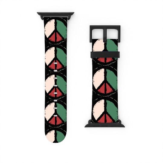 Free Palestine - Peace Symbol Watch Bands For Apple Watch