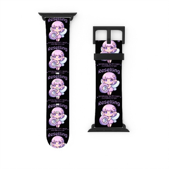 Purple Kawaii Fairy Thrift Magic Reseller Job Watch Bands For Apple Watch