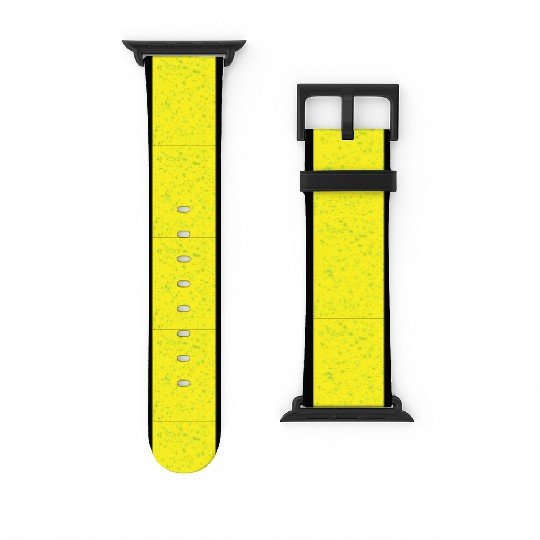 Green stars on a yellow background Watch Bands For Apple Watch