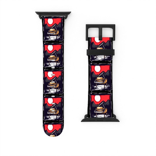 Japan Red Sun & Nature Piano Watch Bands For Apple Watch