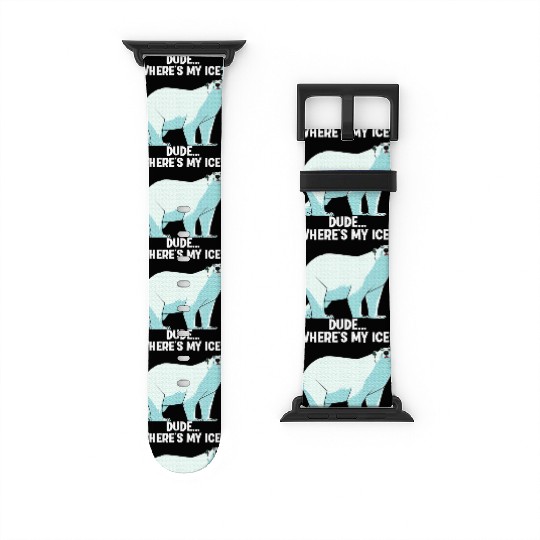 Best Polar Bear Design Polar Bear Lover Watch Bands For Apple Watch