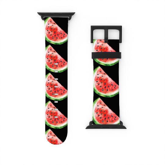 Watermelon Clipart - Fresh Summer Fruit Designs, Watch Bands For Apple Watch