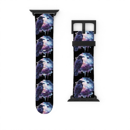 Celestial Raven Clipart Clipart, Crow Bird Witch Watch Bands For Apple Watch