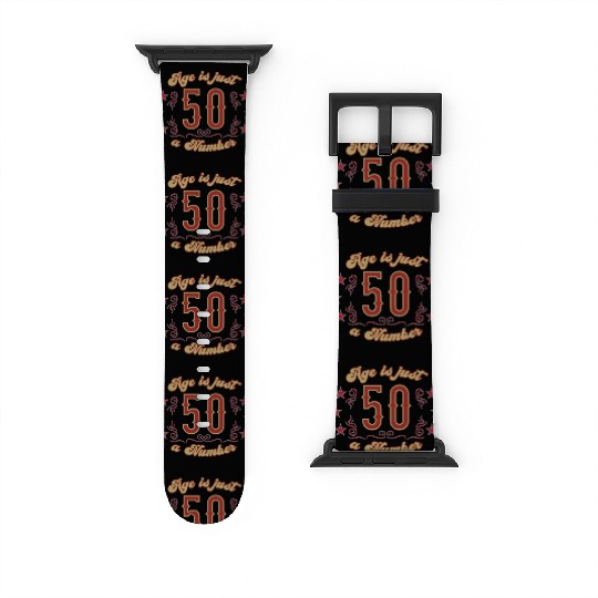 50th birthday vintage just one number Watch Bands For Apple Watch