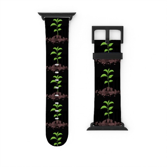 Growth Typography Design Watch Bands For Apple Watch