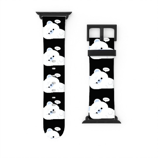 Tired Polar Bear Watch Bands For Apple Watch