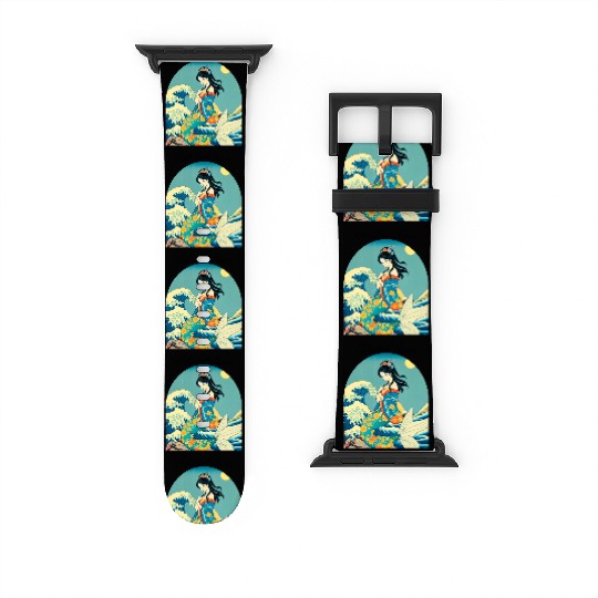 Celestial Siren ukiyo-e style Watch Bands For Apple Watch