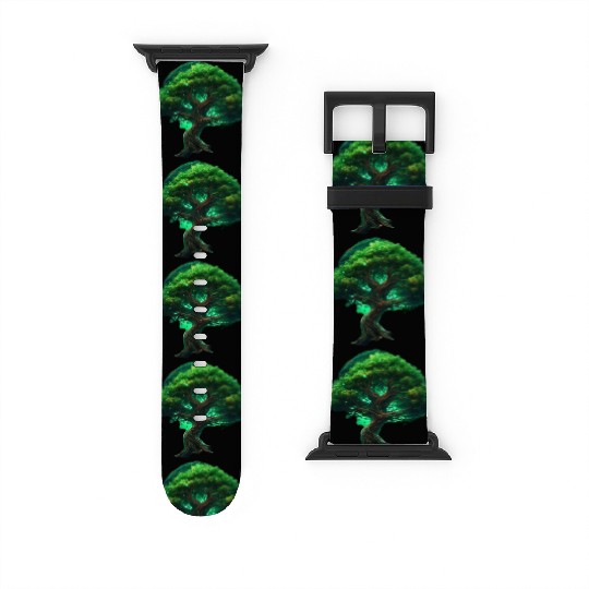 Green Space Tree Watch Bands For Apple Watch