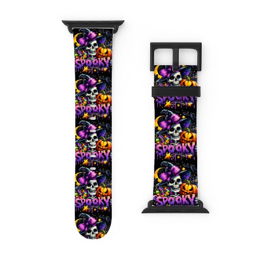 Halloween Spooky Season Witch Skeleton Watch Bands For Apple Watch