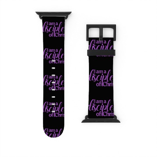 Purple I am a disciple of Christ design Watch Bands For Apple Watch