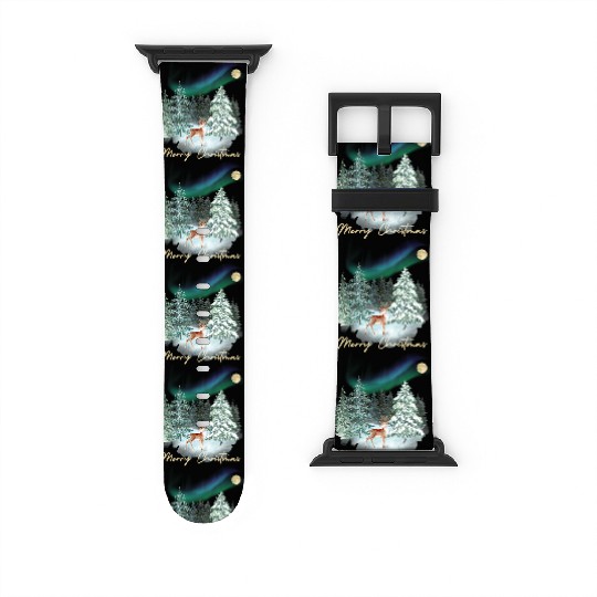 Christmas feeling winter wonderland with nordic Watch Bands For Apple Watch