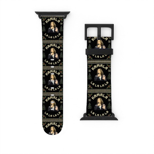 Kamala Harris singing Christmas Carol Watch Bands For Apple Watch