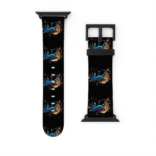Celestial Music Waves: Abstract Notes and Flow Watch Bands For Apple Watch