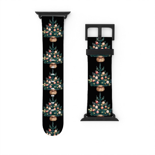 Christmas Tree Retro, Merry Christmas Watch Bands For Apple Watch