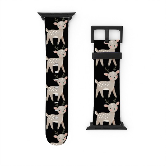 Christmas Deer, Merry Christmas Watch Bands For Apple Watch