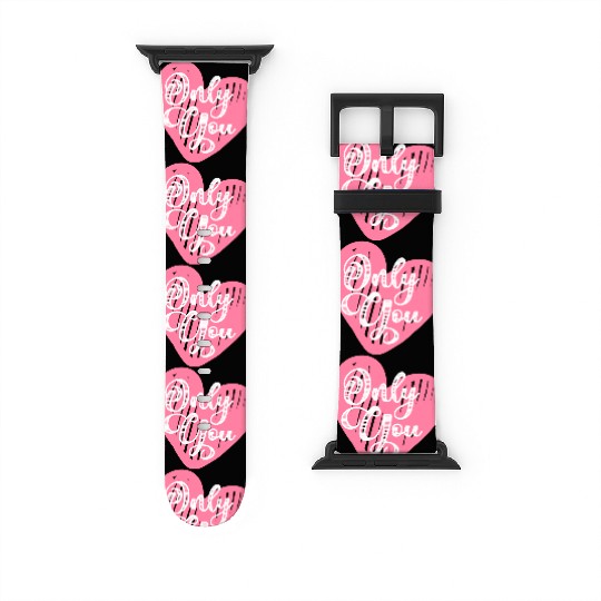 Happy Valentines Day, Valentin Retro Watch Bands For Apple Watch