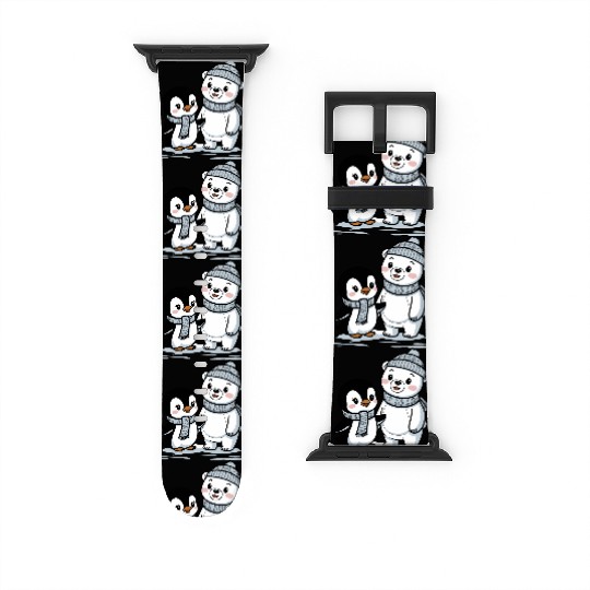 Penguin and Polar Bear Friends Watch Bands For Apple Watch