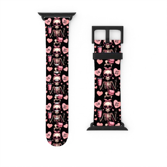 Valentines Day, Retro Valentine, Coquete Valentine Watch Bands For Apple Watch