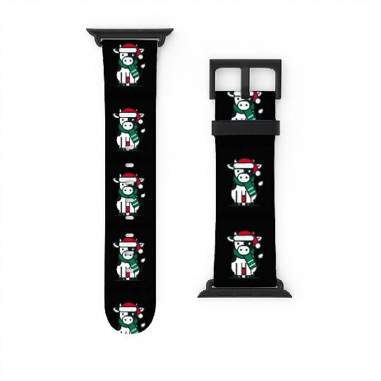 Jingle Mow Funny Christmas Cow Watch Bands For Apple Watch