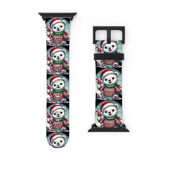 Polar Bear Christmas Sweater - Christmas Gifts Watch Bands For Apple Watch