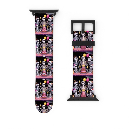 Quirky Skeleton Designs: Gothic Humor Watch Bands For Apple Watch