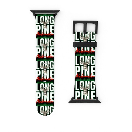 LONG PINE NEBRASKA DEER Family Design Watch Bands For Apple Watch
