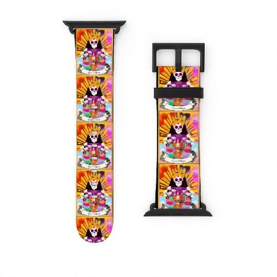 Butterfly Santa Muerte Watch Bands For Apple Watch