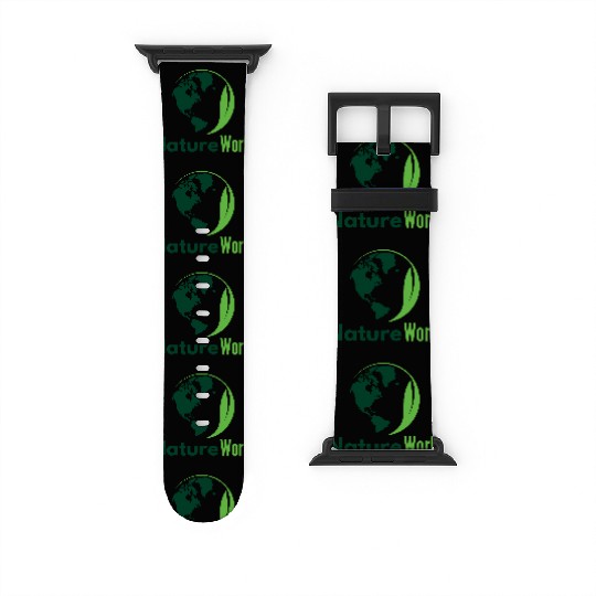 Green Minimalist Nature World Watch Bands For Apple Watch