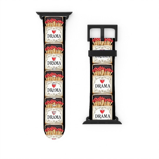 anti valentine no time for drama Watch Bands For Apple Watch