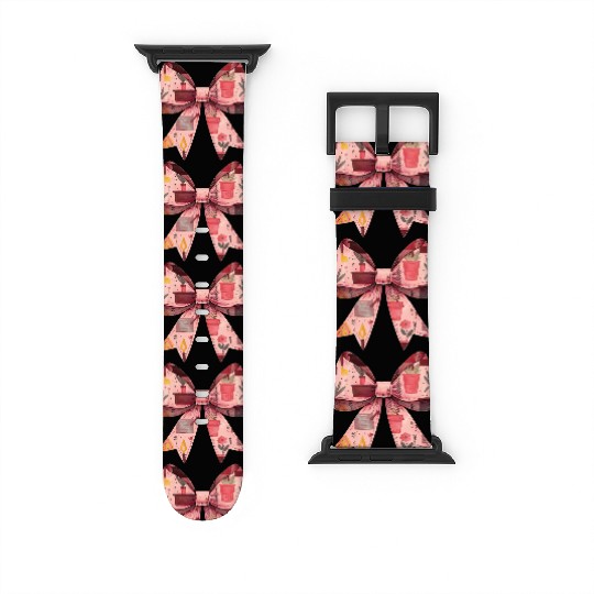 Coquette Bow Gardening Gardener Plants Pattern Watch Bands For Apple Watch