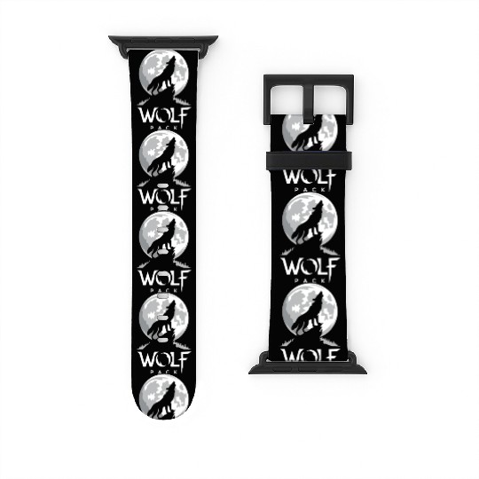 Wolf Pack Moon Howl Watch Bands For Apple Watch