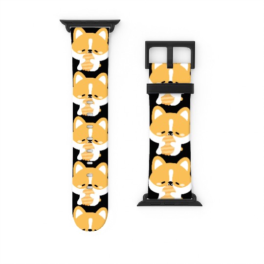 Sleepy Corgi Watch Bands For Apple Watch