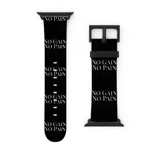 No Pain No Gain Skeleton Workout – Hardcore Gym Mo Watch Bands For Apple Watch