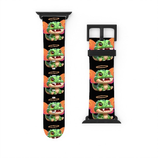 Cute Crocodile Character Playful and Adorable Desi Watch Bands For Apple Watch