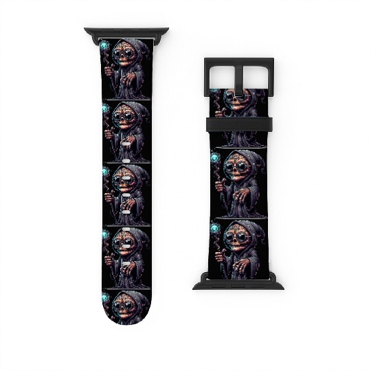 Cosmic Skull Wizard – Creepy Arcane Sorcerer Watch Bands For Apple Watch