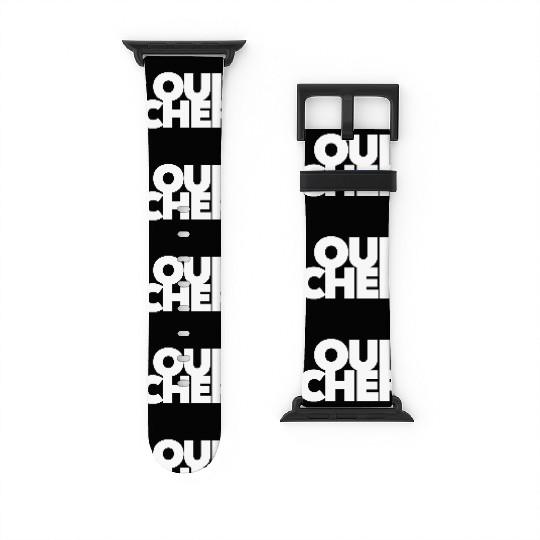 funny Oui Chef restaurant boss staff sous employee Watch Bands For Apple Watch